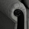 Juego de Living Elegant Michigan + Sitiales Tela 5 Cuerpos Gris