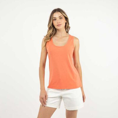 Polera Sin Mangas Mujer Portman Club Coral, Crudo, Mostaza, Negro