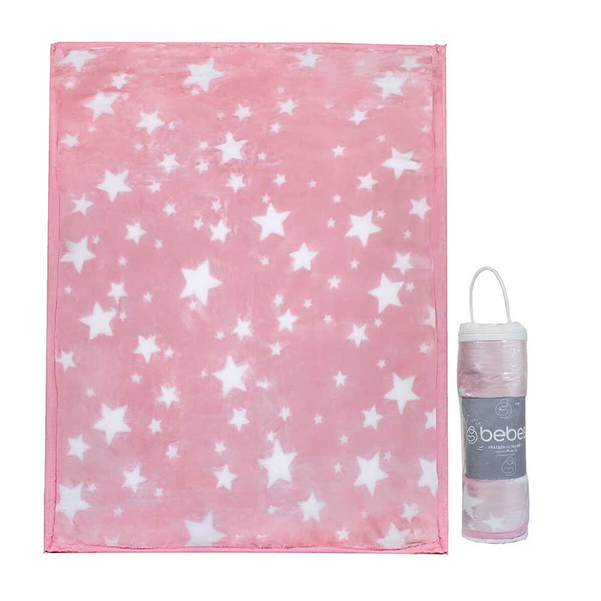 Manta Estrellas Rosa Bebesit