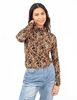 Polera Crop Manga Larga Cuello Tortuga Mujer Icono