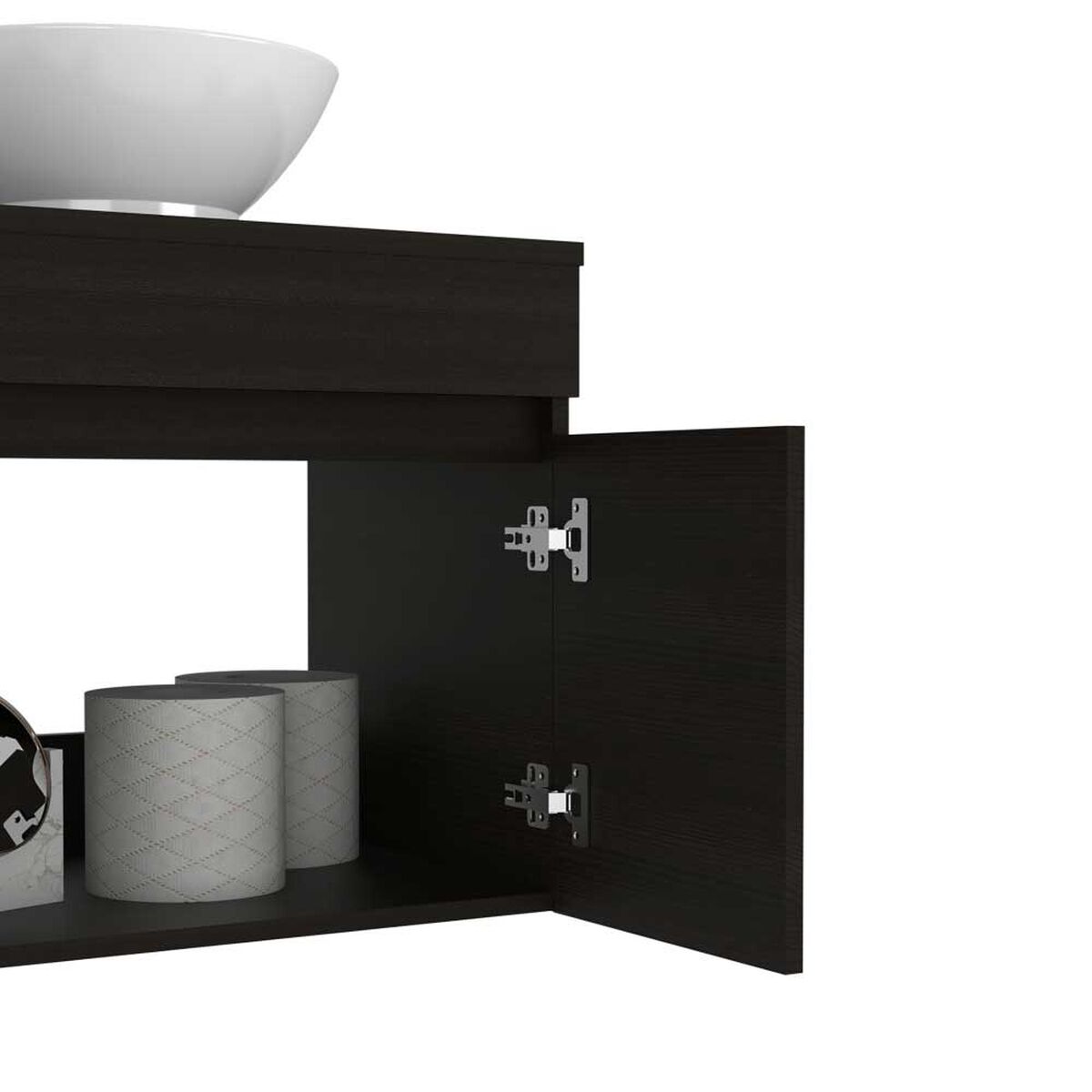 Mueble Lavamanos TuHome Manchester 2 Puertas Wengue