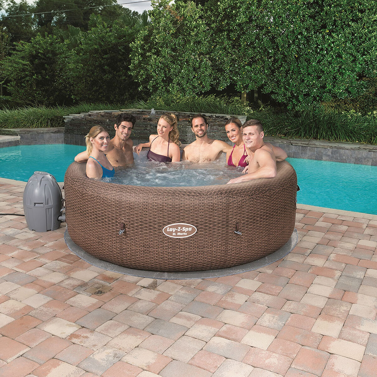Spa Inflable St. Moritz Airjet Lay-z Bestway 7 P