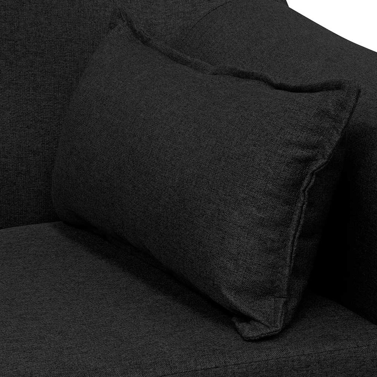Sofá Innovamuebles Dali Tela 3 Cuerpos Negro