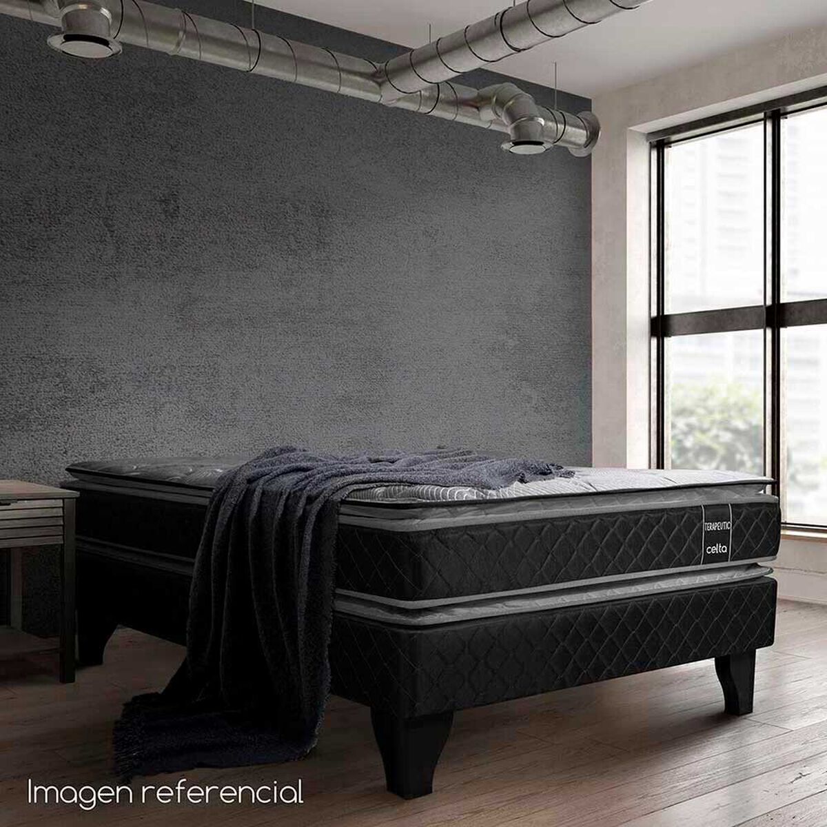 Cama Europea Celta 1,5 Plazas Terapeutic