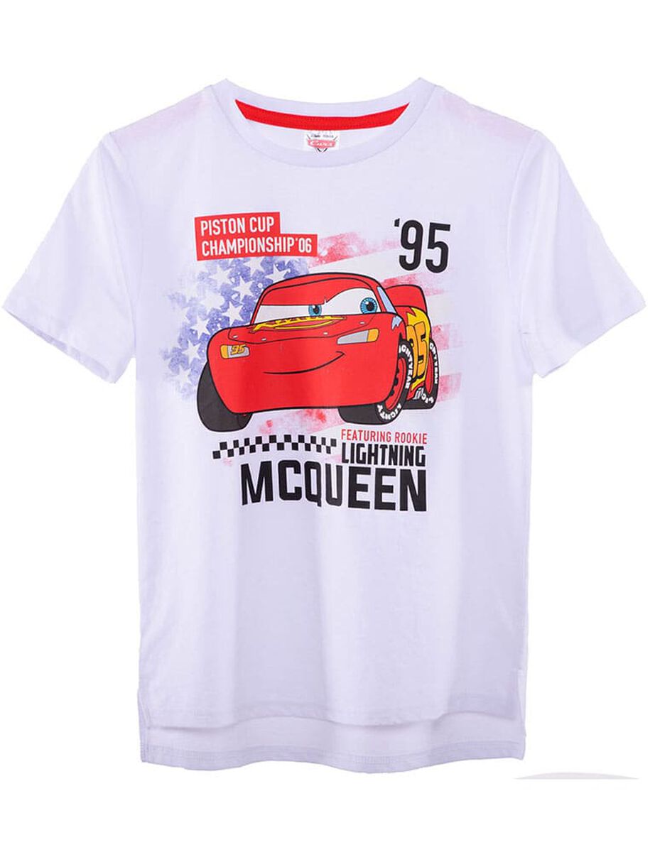 Polera de Algodón Mcqueen Niño Cars