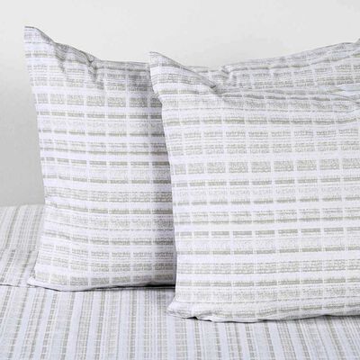 Imagen 2 del producto Juego de Sábanas Elements & Co 200 Hilos 2 Plazas Terra Blanco