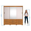 Closet Home Mobili Enzo 3 Puertas 9 Cajones Beige