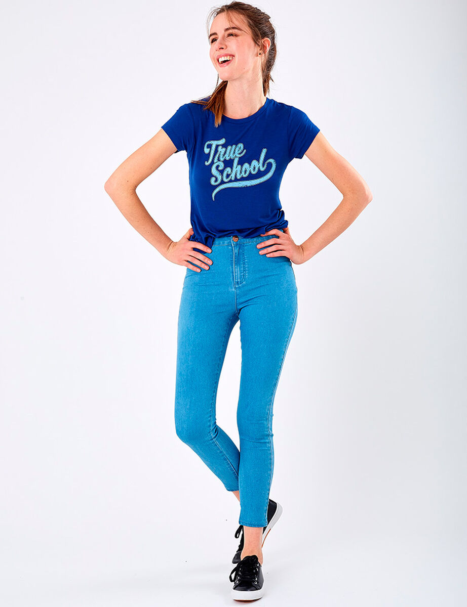 Jeans Tiro Alto Mujer Icono