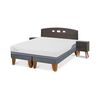 Cama Europea CIC Base Dividida 2 Plazas Excellence Plus + Respaldo + 2 Veladores Gales