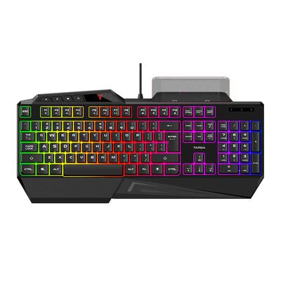 Teclado Gamer Targa TG-K120 RGB Semi Mecánico Negro
