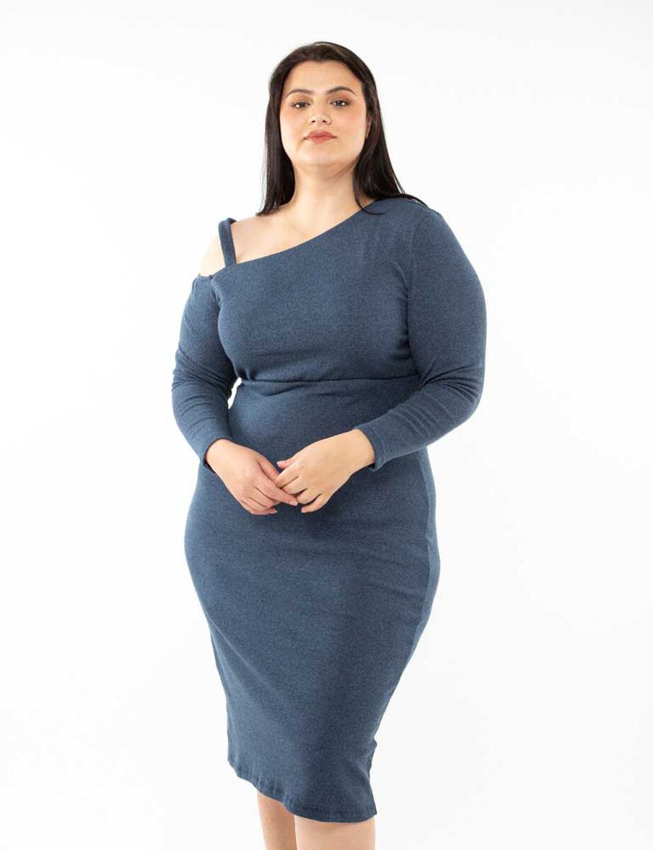 Vestido Corto Manga Larga Mujer Extralindas