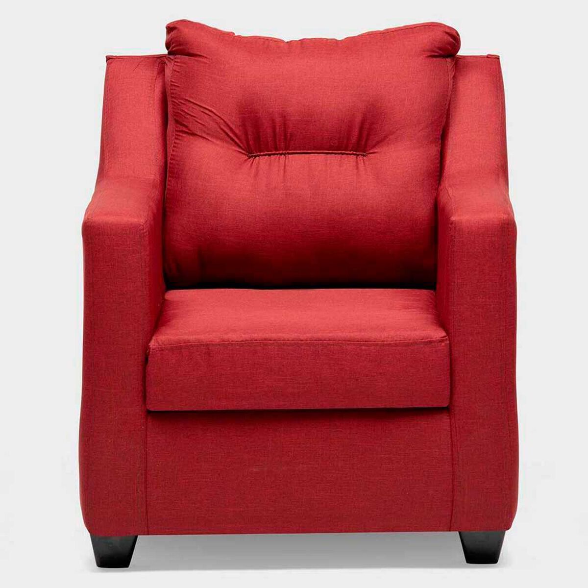 Juego de Living Almore Noruega Sof&aacute; 3 Cuerpos + Dos Sillones 1 Cuerpo Rojo