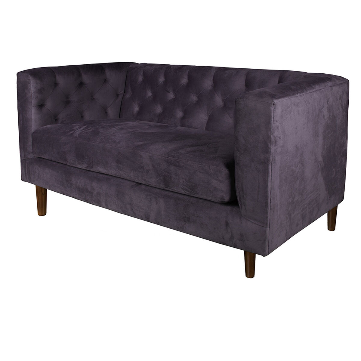 Sof&aacute; Tela Velvet Latam Home Brescia 2 Cuerpos