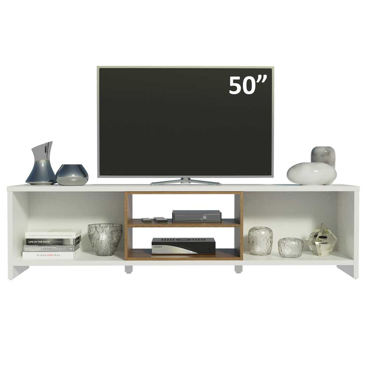 Rack TV Mobilo Metz Blanco Hasta 75"