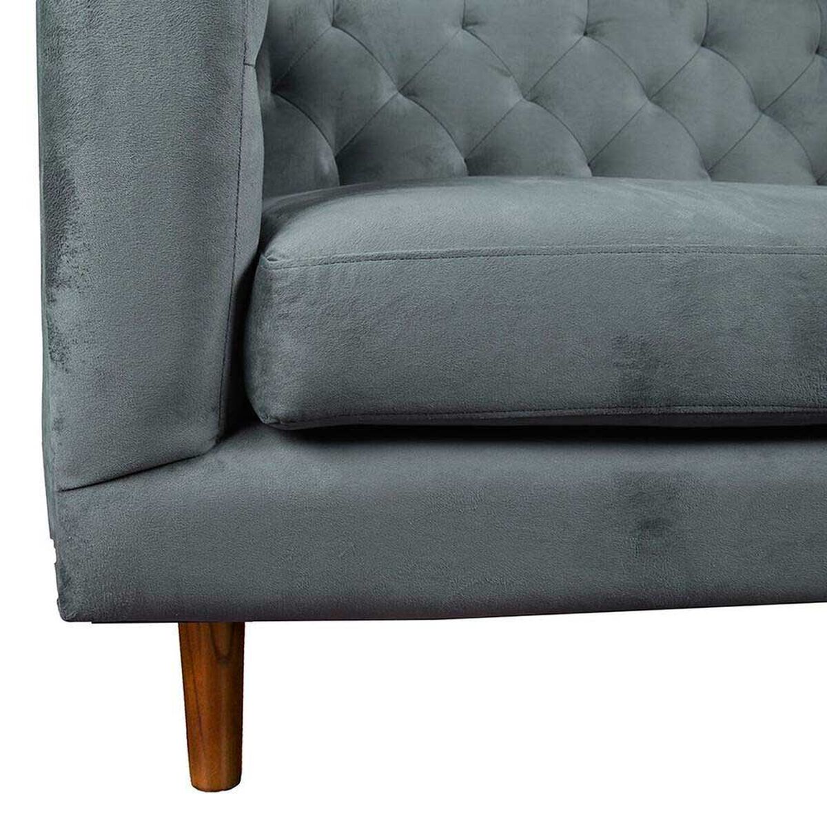 Sof&aacute; Tela Velvet Latam Home Brescia 3 Cuerpos