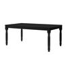 Juego de Comedor Casanova New Barcelona 6 Sillas + 2 Sitiales Negro Beige
