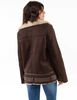Chaqueta Aviadora Terciopelo Plush Mujer Zibel