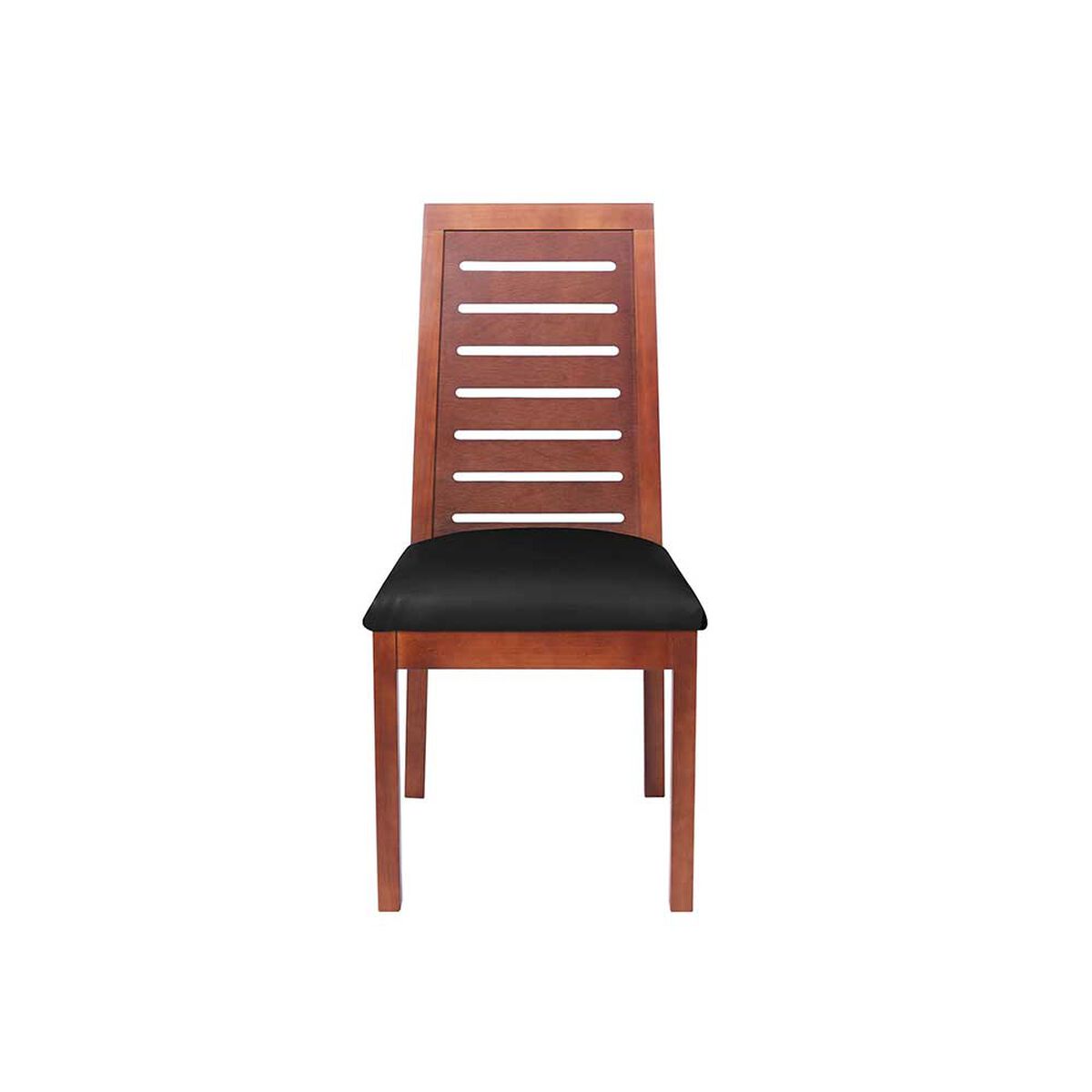 Juego de Comedor Latam Home Sevilla Tenerife 2 Sillas + 2 Bancas PU Negro