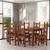 Juego de Comedor VekkaHome Italia 6 Sillas Chocolate