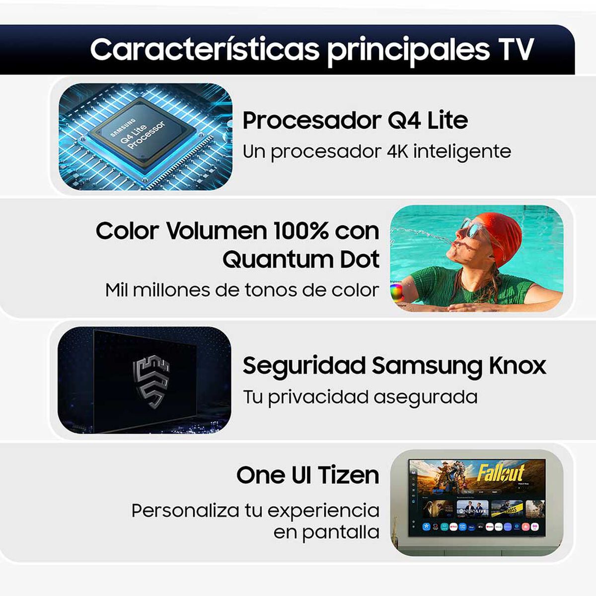 Smart TV QLED 55" Samsung 4K Tizen&trade; QN55Q6FAAGXZS