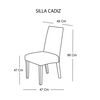 Silla Latam Home Cadiz Tela Velvet Palo Rosa