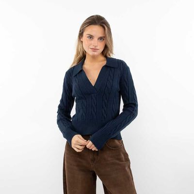 Sweater Cuello Mujer Icono