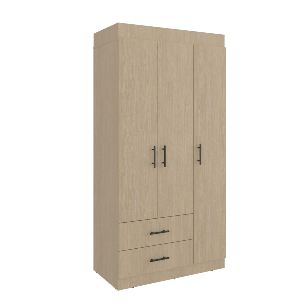 Closet Tuhome Houston 3 Puertas 2 Cajones Cartagena Wengue