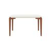 Comedor Decocasa Donatella 4 Sillas Off White Castaño