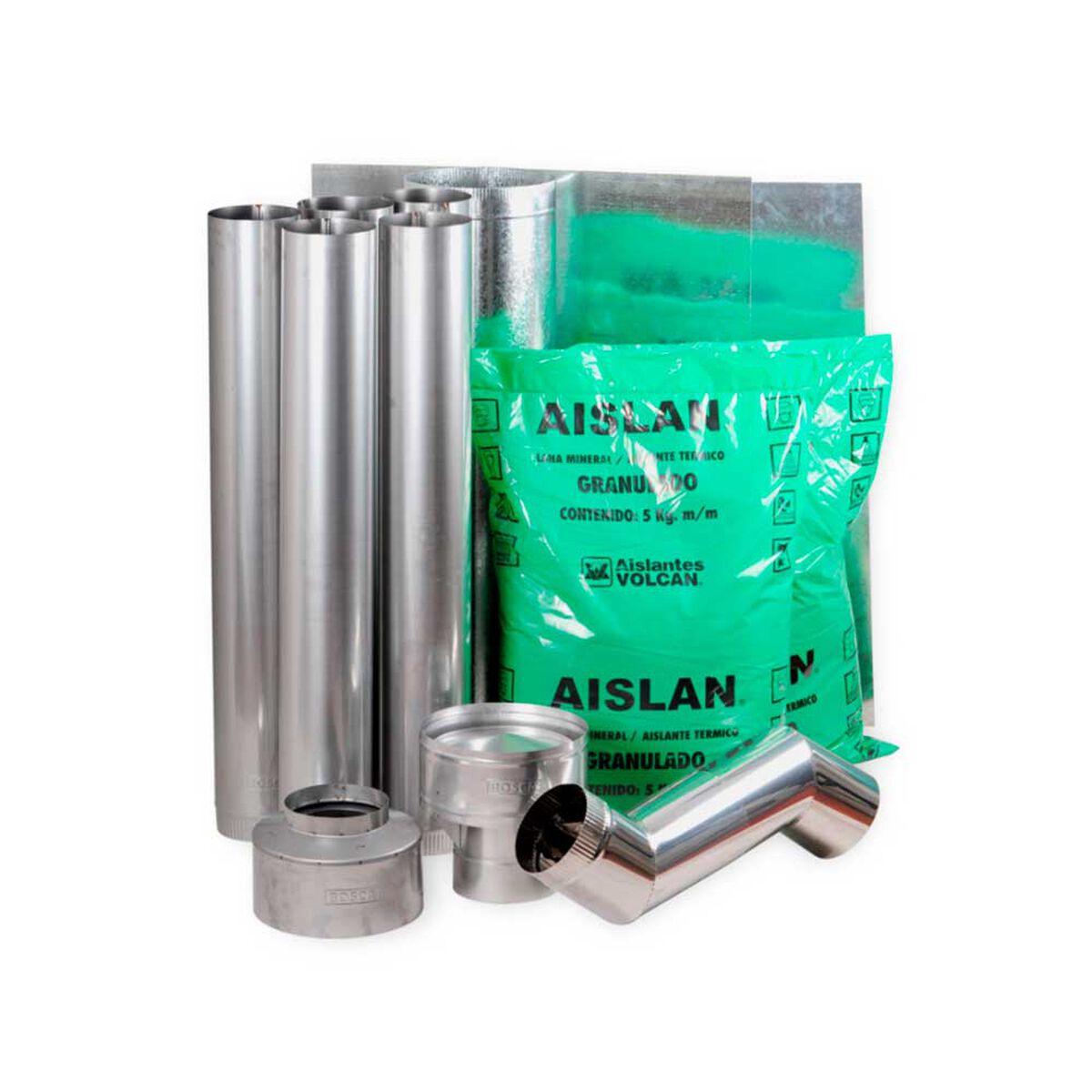 Kit de Instalación Chimenea a Leña Bosca Inox