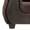 Juego de Living Innovamuebles Palermo Sofá 3 Cuerpos + Dos Sillones 1 Cuerpo Chocolate