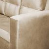 Juego de Living Diseño A&M Home Loreto Sofá 3 Cuerpos + 2 Pouf 1 Cuerpo  Beige Felpa