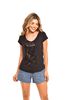 Polera Manga Corta Mujer Rock Caviar