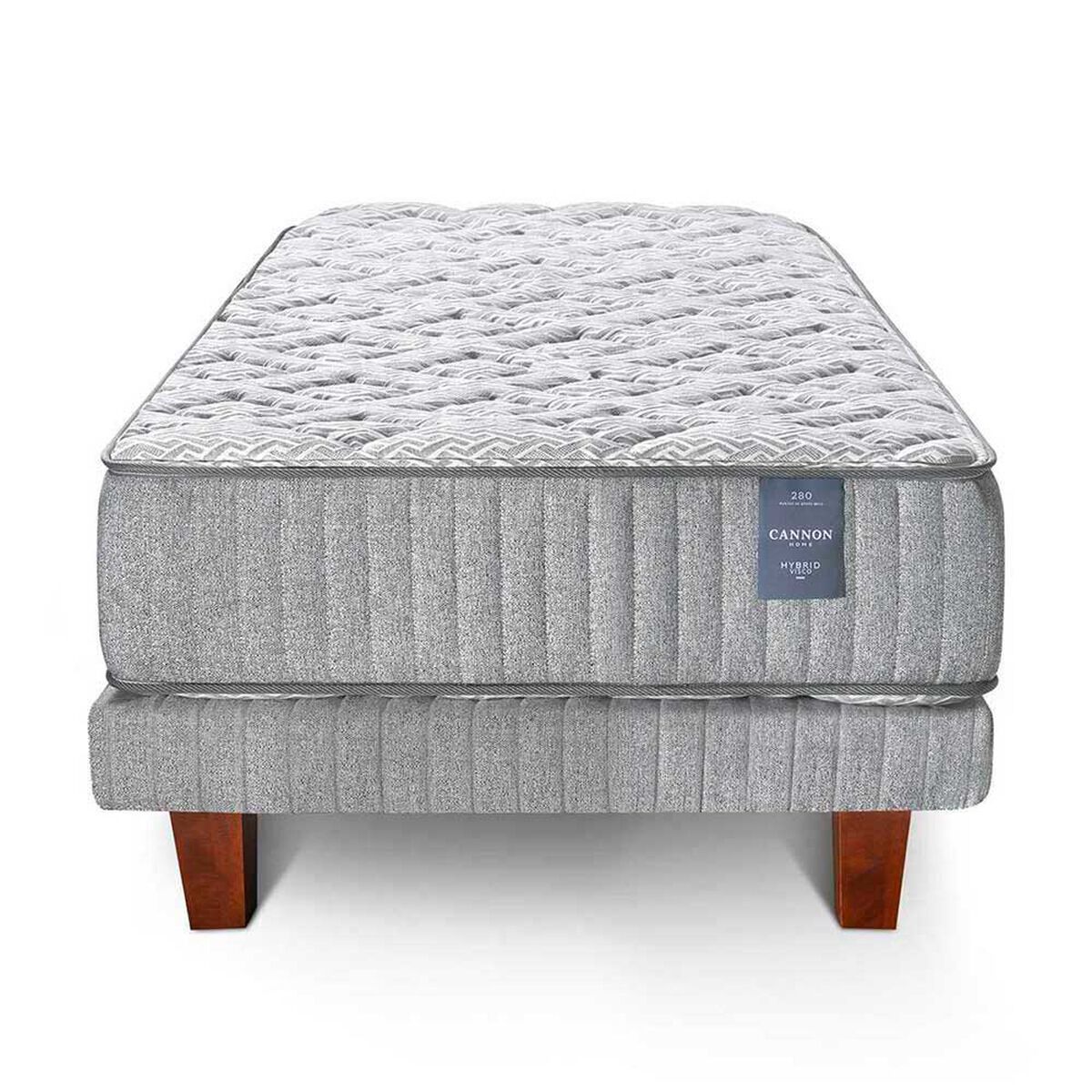Cama Europea Cannon 1,5 Plazas Hybrid Visco
