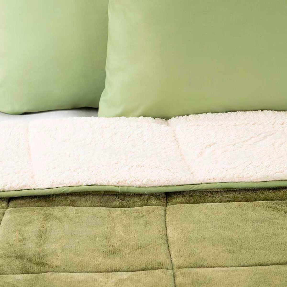 Plum&oacute;n Flannel Sherpa Casanova 1.5 Plazas