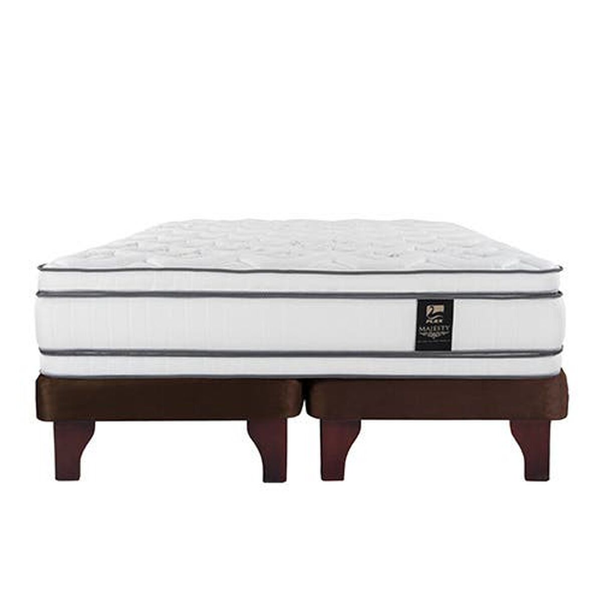 Cama Europea Flex Base Dividida 2 Plazas Majesty