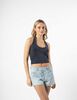 Polera Crop Sin Manga Mujer Icono