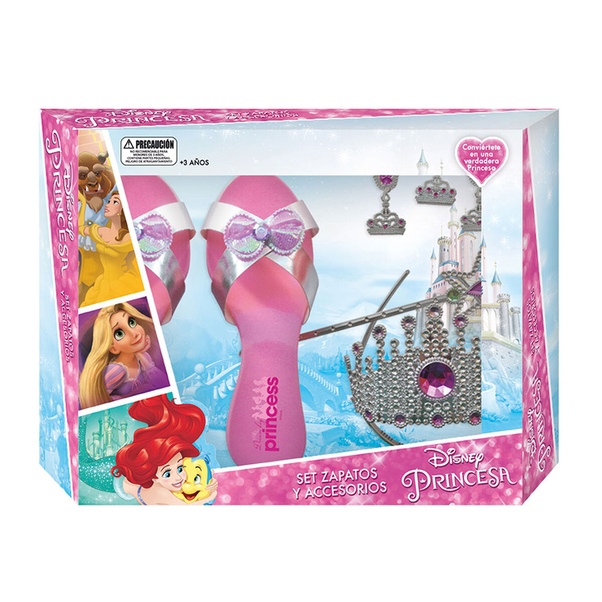 Set Zapatos & Corona Princesas Disney
