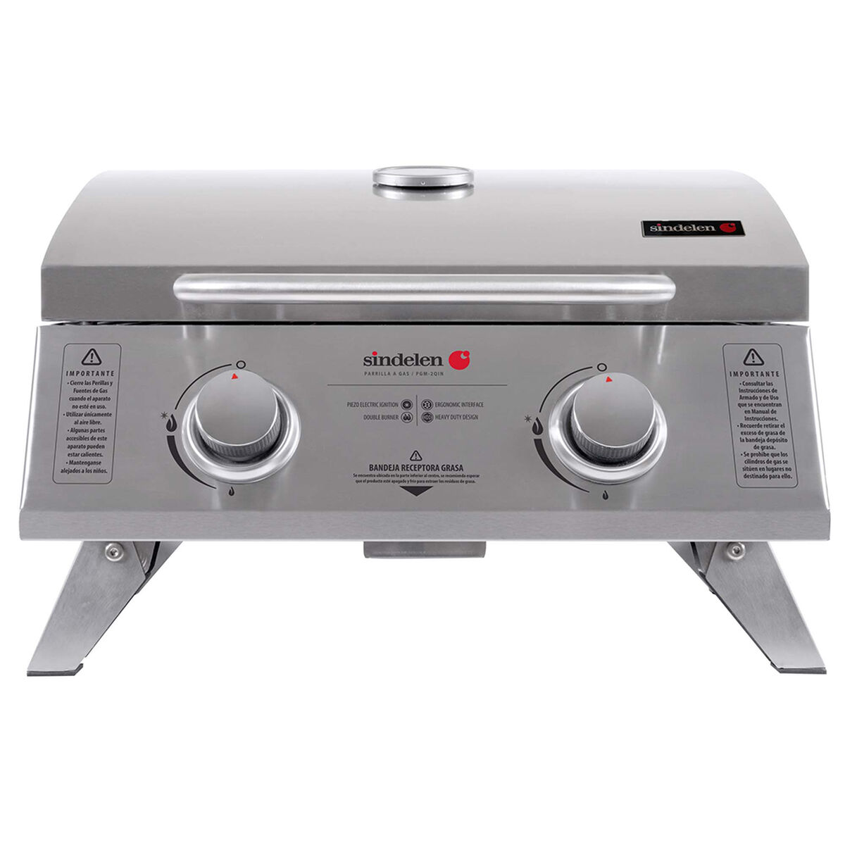 Parrilla a Gas Piezo Eléctrico Sindelen PGM-2QIN