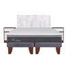Cama Europea CIC Base Dividida King Ortopedic Advance + Respaldo + 2 Veladores