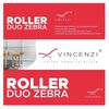 Cortina Roller Duo Vincenzi Gris 140 x 240 cm