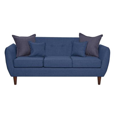 Sofá Black Factory Huevito 3 Cuerpos Azul