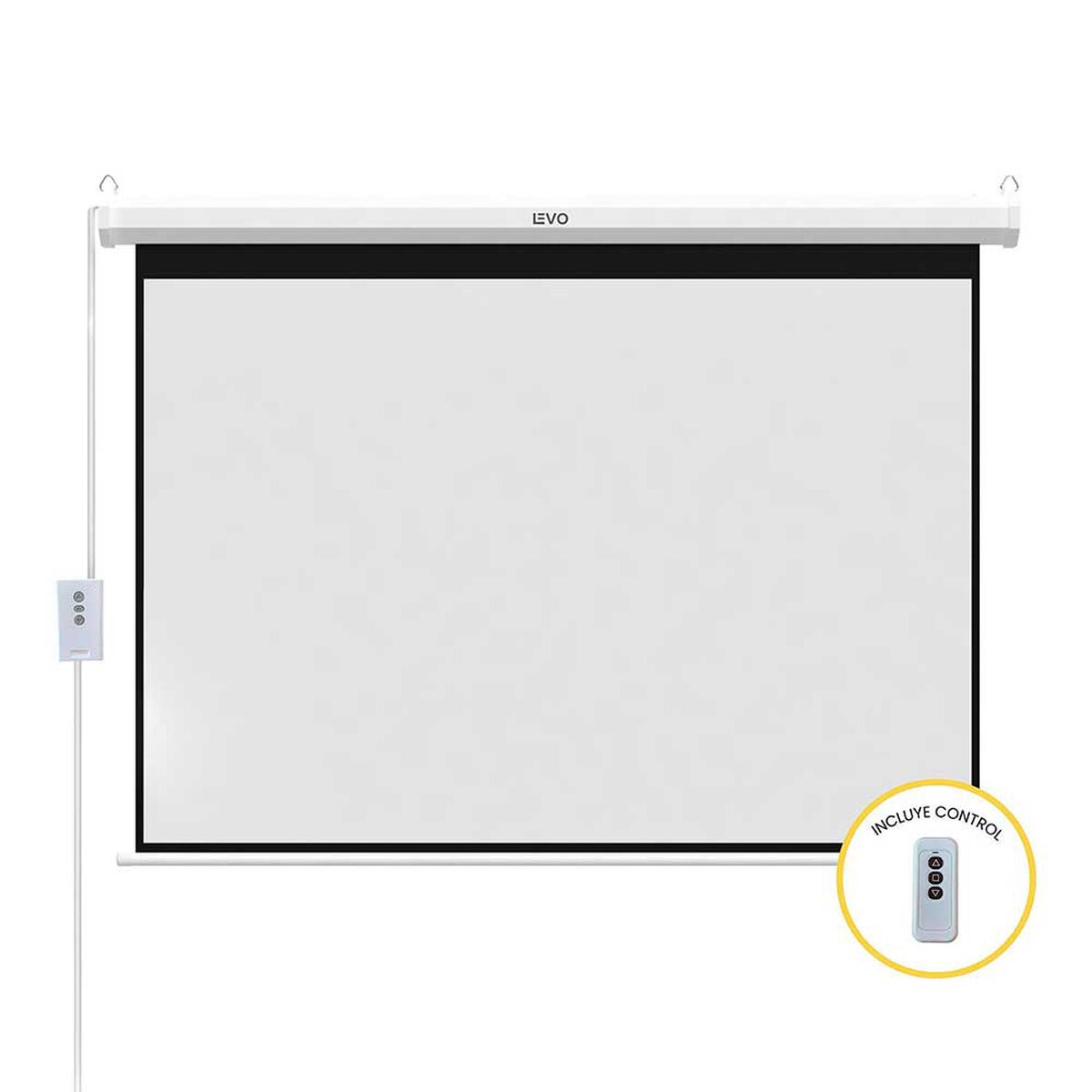 Proyector Portatil Lumix 9000lm + Telón Electrico 80" LEVO