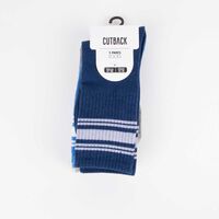 Pack 3 Calcetin Largo de Algodón Niño Cutback Azul, Camu