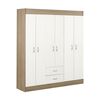 Closet Stanford 6 Puertas 2 Cajones Bicolor