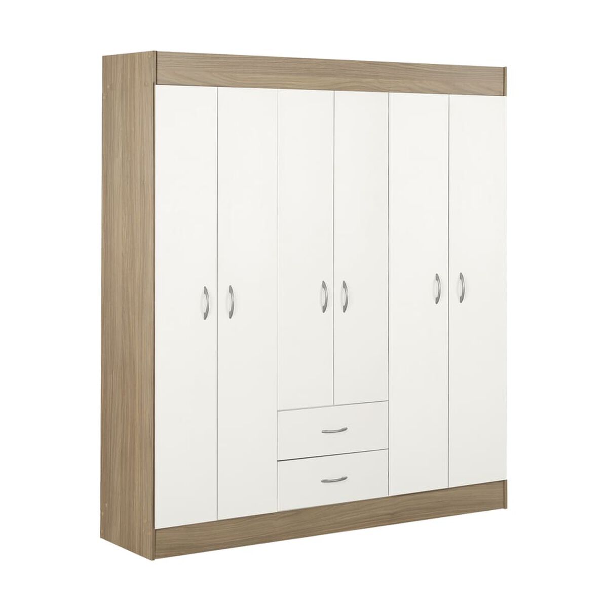 Closet Stanford 6 Puertas 2 Cajones Bicolor