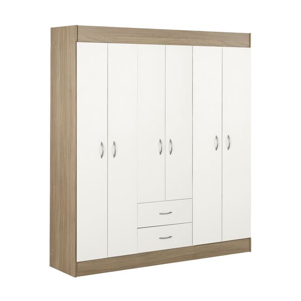 Closet Stanford 6 Puertas 2 Cajones Bicolor