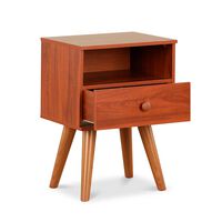 Velador Stanford 1 Cajón 1 Repisa Cerezo