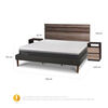 Cama Europea CIC King Ortopedic Advance + Respaldo Ares +  2 Veladores