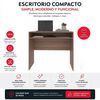 Combo Oficina Escritorio Avellana + Silla New York Negra y Roja Arthome
