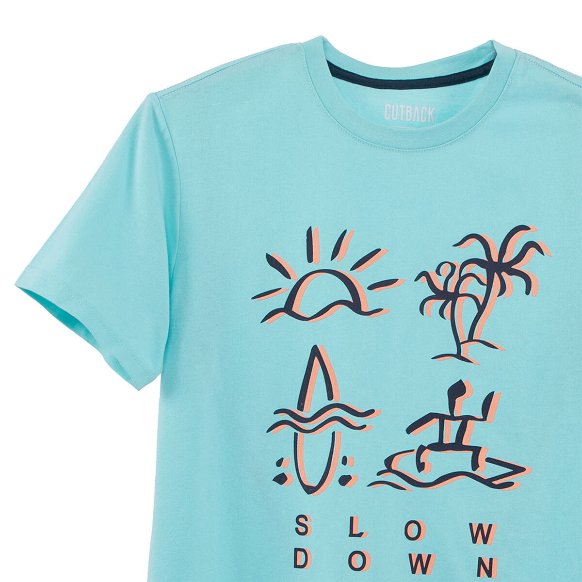 Polera Con Estampado Manga Corta Niño Cutback